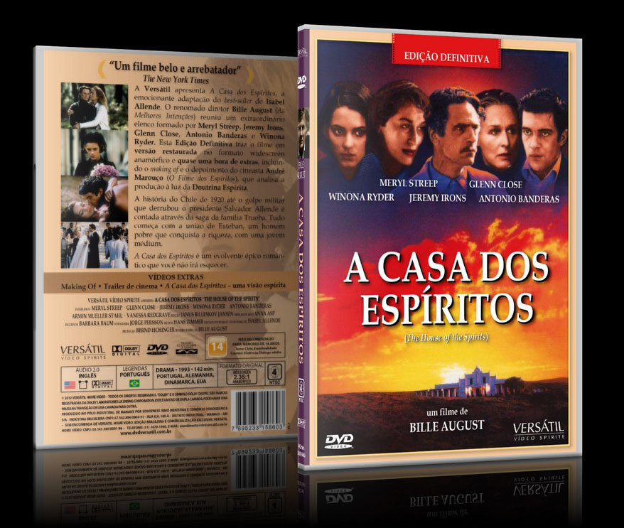 Dvd Casa Dos Espíritos, Versão Definitiva, Meryl Streep +